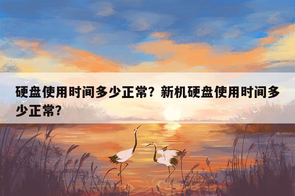 硬盘使用时间多少正常？新机硬盘使用时间多少正常？