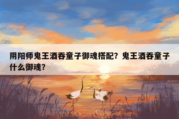 阴阳师鬼王酒吞童子御魂搭配？鬼王酒吞童子什么御魂？