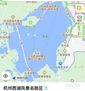杭州景点地图分布图，杭州景点地图分布图片？