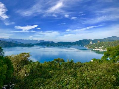 台湾日月潭风景图片，台湾日月潭全景图