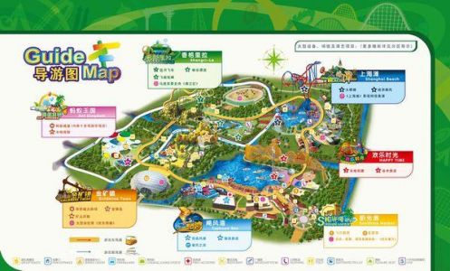 上海欢乐谷游玩路线？上海欢乐谷游玩路线地图绘画？