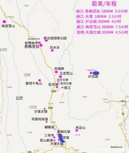 云南旅游路线攻略图，云南旅游路线最佳路线图