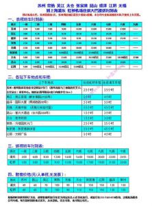 浦东机场大巴时刻表，苏州到浦东机场大巴时刻表