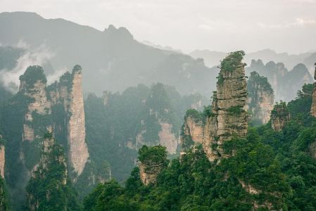 张家界景点图片欣赏，张家界景点示意图？