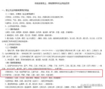 白酒带上高铁吗，白酒能带上高铁车吗